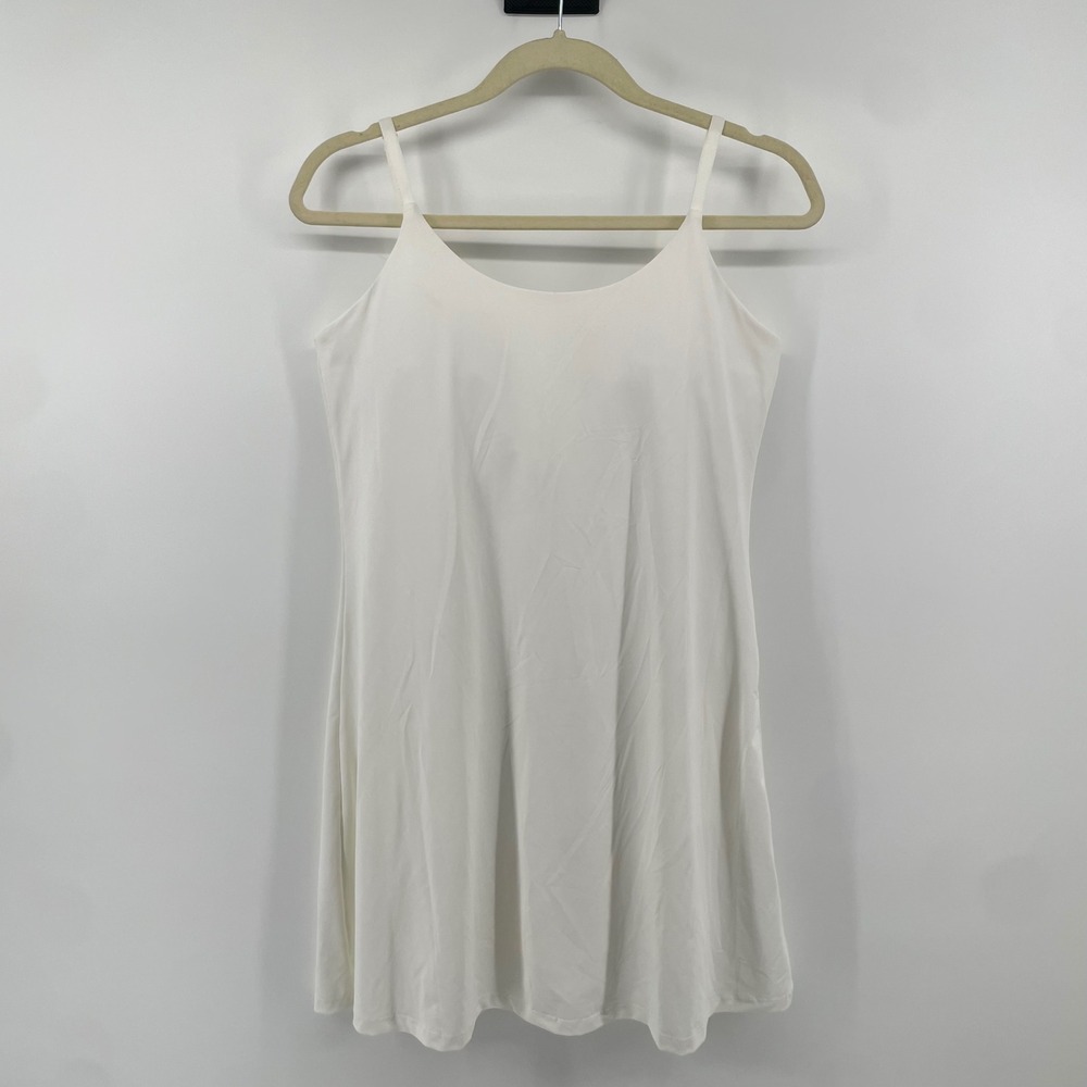 Ovruns Athletic Dress Women L White Built-in Bra Shorts Adjustable Straps Tennis